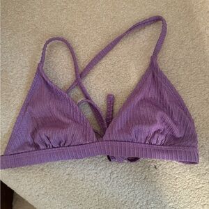 Purple sparkle bikini set